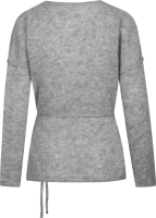 Columbine Knitted Sweater - Grey melange