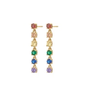 Rainbow Earrings - Gold