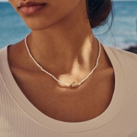 Collier Pearl Necklace - White Gold