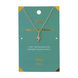 You Are Strong Lightning Necklace