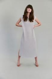 Aurora Knitted Dress - Cold Beige