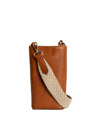 Charlie Phone Bag - Cognac Classic leather