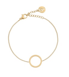 Circle Bracelet Small - Matt Gold