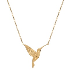 Hummingbird Necklace - Gold