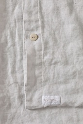 Påslakan Misty Grey Washed Linen 150x210cm