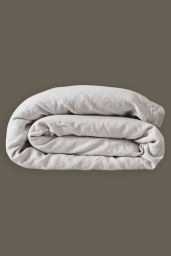 Påslakan Misty Grey Washed Linen 150x210cm