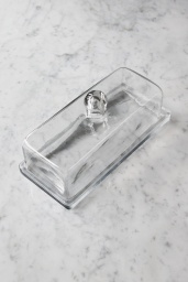 Smör/ostkupa av Glas