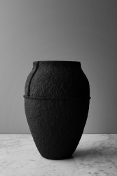 Paperpulp Vas Svart H 26,5 cm
