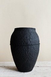 Papier Vas Svart H 26,5 cm