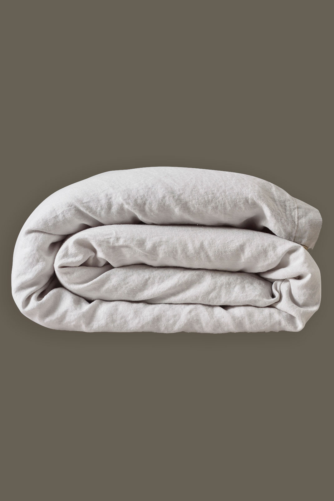 Påslakan Misty Grey Washed Linen 150x210cm
