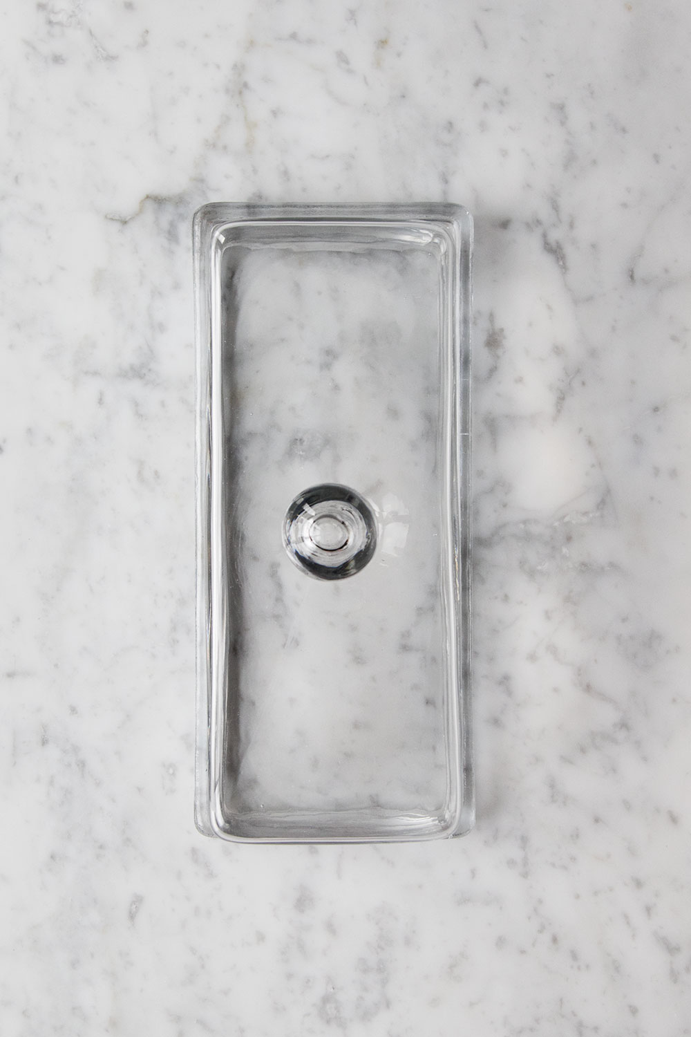 Smör/ostkupa av Glas