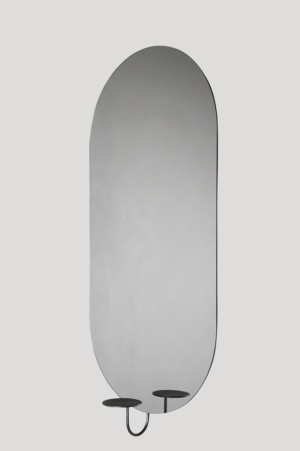 Spegel Miró Miró Oval Grey Mist