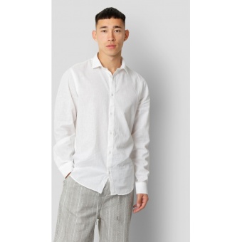 Jamie Cotton/Linen Shirt White