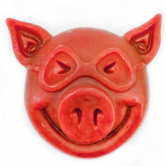 Pig Head Curb Wax Red