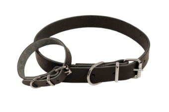 Hundhalsband i läder 70cm