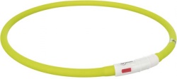 Flash light ring USB, silikon, XS-XL: 70 cm/ø 10 mm, grön