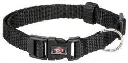  Premium halsband, XXS-XS: 15-25 cm/10 mm, svart