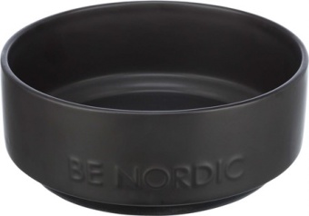 BE NORDIC skål, keramik/gummi,svart
