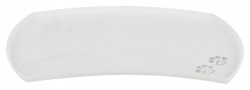 Matskålsunderlägg, silikon, 48 × 27 cm, transparant