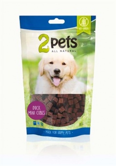 2pets Dogsnack Duck MiniCubes, 100 g