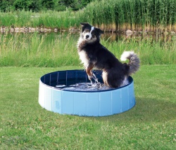 Hundpool, ø 80 × 20 cm, lj.blå/blå
