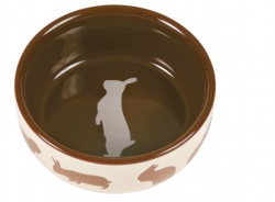 Matskål keramik motiv kanin 11 cm 250 ml