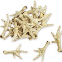 Hundsnacks puffade kycklingfötter