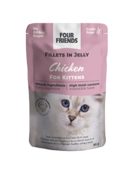 Kitten Chicken in Jelly Pouch 85g