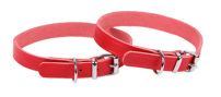 Halsband Läder röd