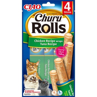 Churu Cat Rolls Chicken & Tuna 4p