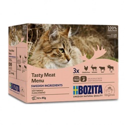 Bozita katt Kött i gelé Multibox 12x85 g 