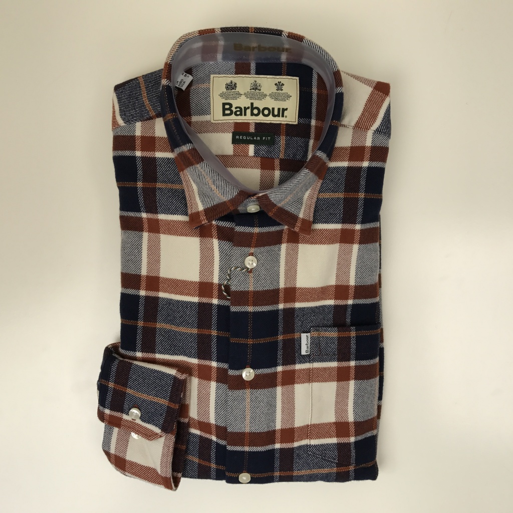 barbour lowther patch shirt