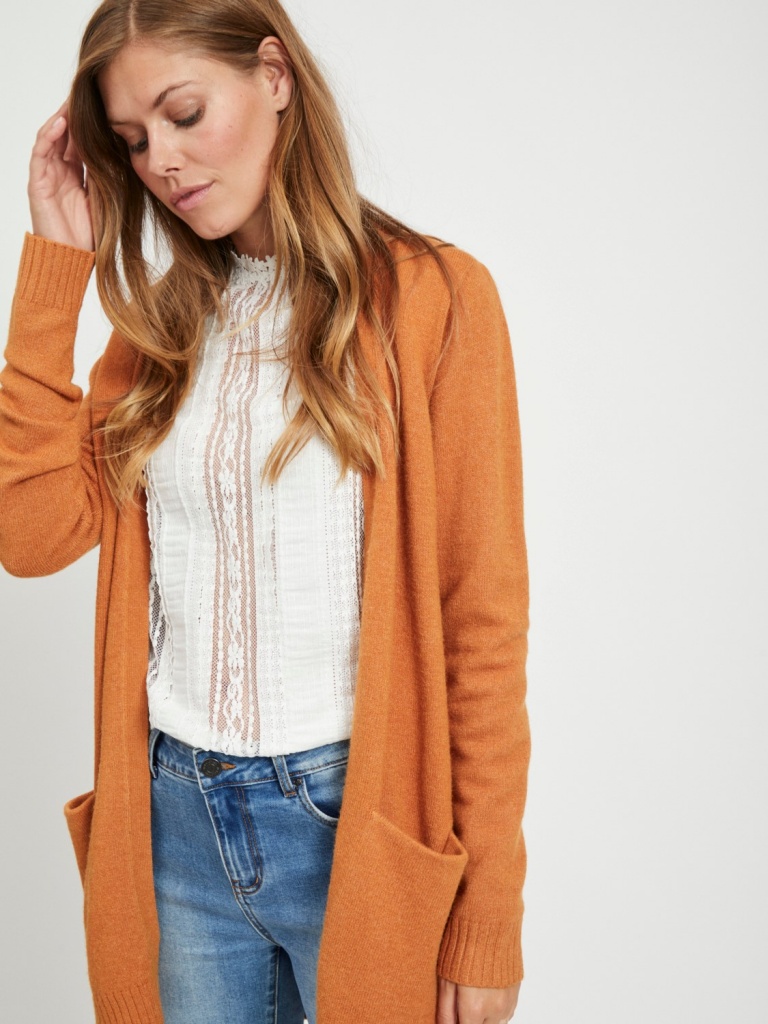 viril open knit cardigan