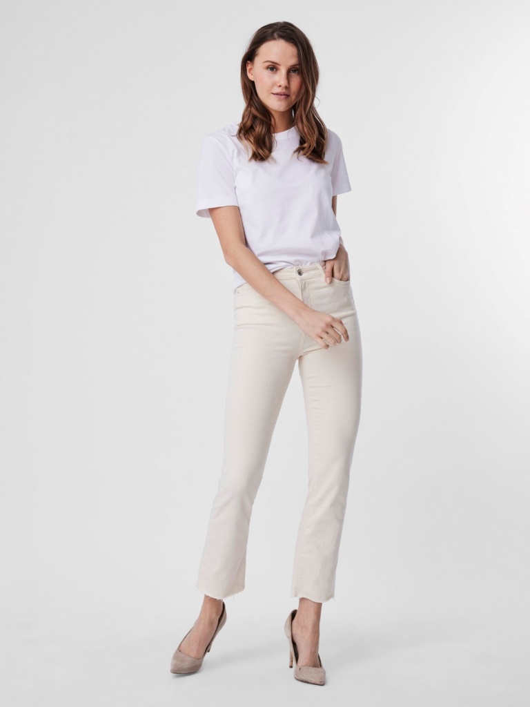 VMSTELLA HR KICK FLARE JEANS BIRCH 