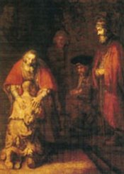 Vykort Förlorade sonen (Rembrandt)