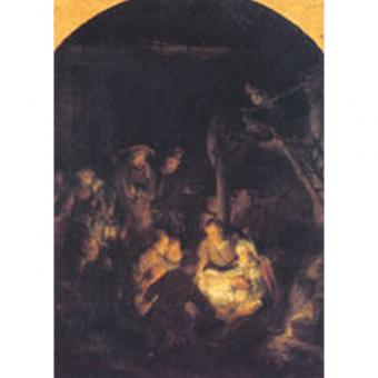 Herdarnas tillbedjan (Rembrandt, 1646) m kuvert