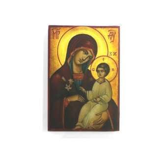 Guds Moder & Välsignande J-barn (12x17)