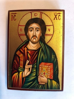 Kristus Allhärskaren / Pantokrator (7x10), äkta ikon