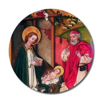 Kristi födelse, rund magnet, ca 6cm