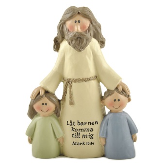 Jesus med två barn - Låt barnen komma till mig