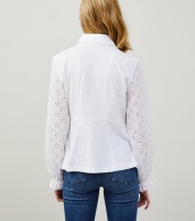 Eleanor Long Sleeved Top - Bright White