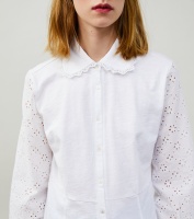 Eleanor Long Sleeved Top - Bright White