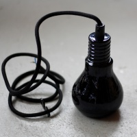 Edison lampa - Svart