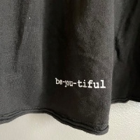 T-shirt "Be-you-tiful" - Svart