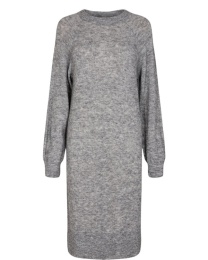 Nuriette Dress - Medium Grey Melange