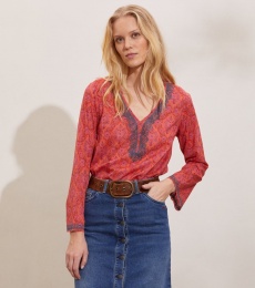 Isabelle Blouse - Living Coral
