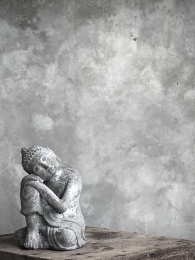 Calm Buddha - Grey Stone 
