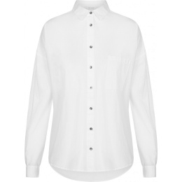 Shanta Cotton Poplin Shirt - White