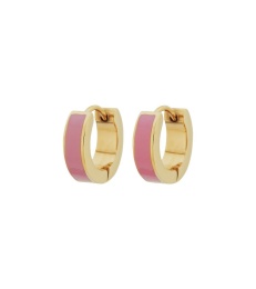 Fave Hoops - Pink/Gold