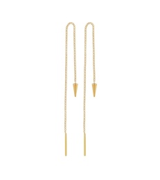 Peak Chain Earrings - Gold